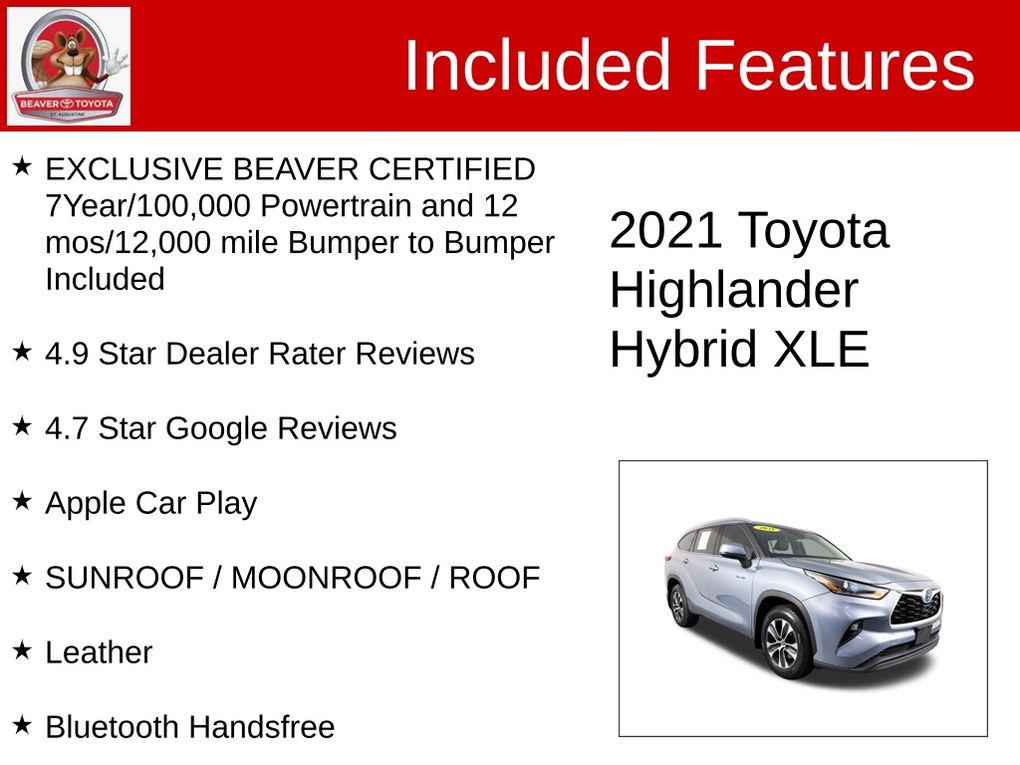 Used 2021 Toyota Highlander Hybrid SUV