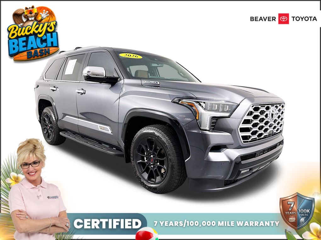 Magnetic Gray Metallic 2026 Toyota Sequoia 1794 Edition 4WD SUV / Crossover Four-Wheel Drive Automatic