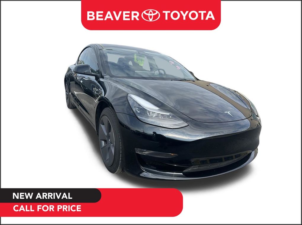 Solid Black 2023 Tesla Model 3 RWD Sedan Rear-Wheel Drive 1-Speed Automatic
