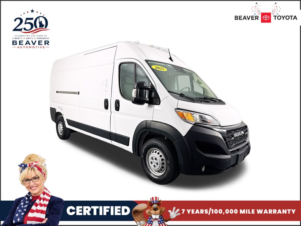 Bright White Clearcoat 2025 RAM ProMaster Van  9-Speed Automatic