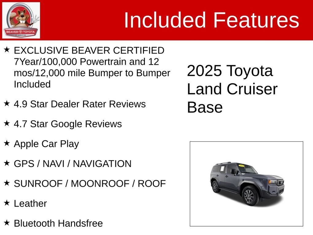 Used 2025 Toyota Land Cruiser SUV