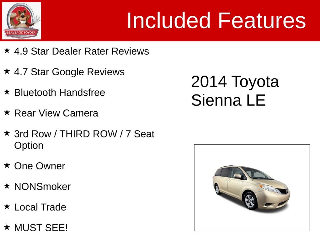 Used 2014 Toyota Sienna Van