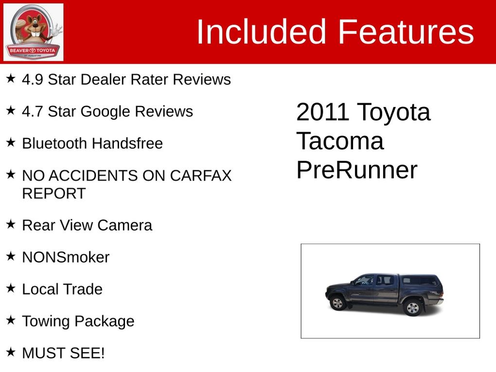 Used 2011 Toyota Tacoma Truck