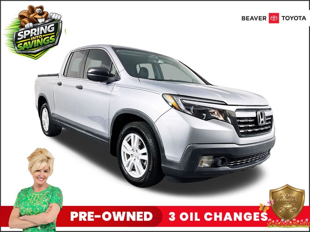 Lunar Silver Metallic 2017 Honda Ridgeline RT Pickup Truck Front-Wheel Drive 6-Speed Automatic