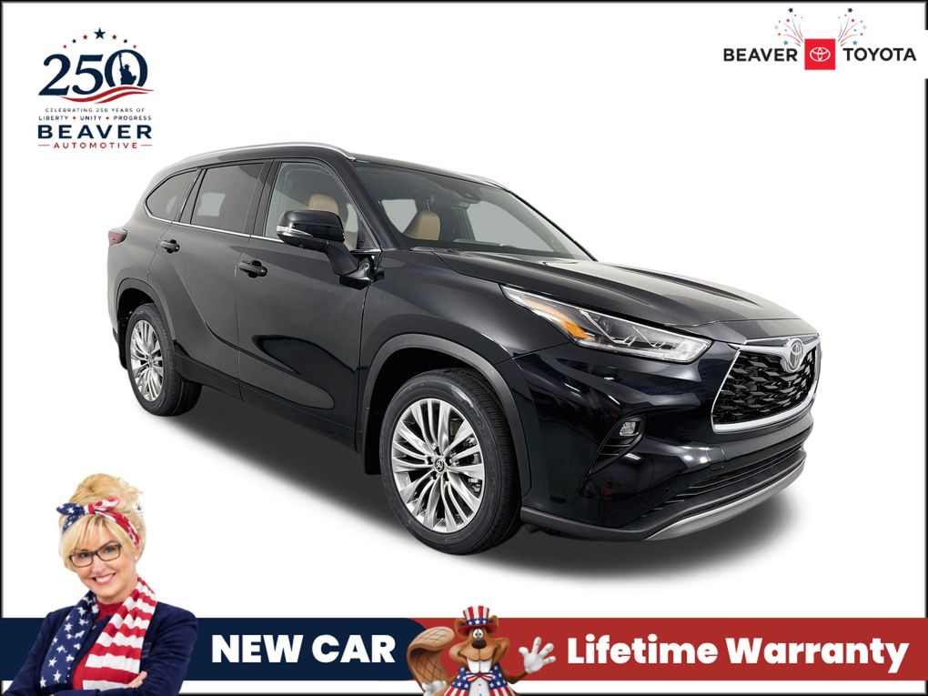 Midnight Black Metallic 2026 Toyota Highlander SUV / Crossover All-Wheel Drive 8-Speed Automatic