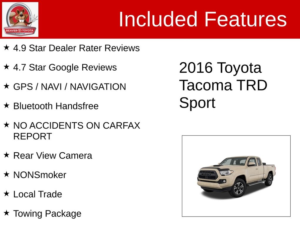 Used 2016 Toyota Tacoma Truck