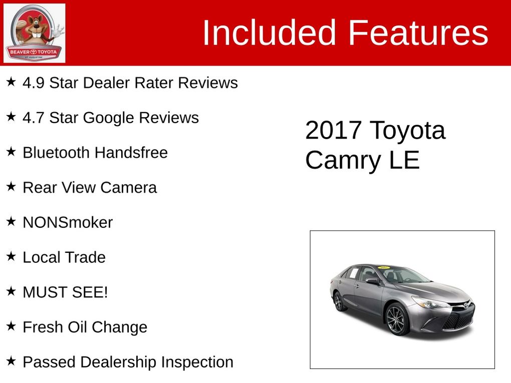Used 2017 Toyota Camry Sedan