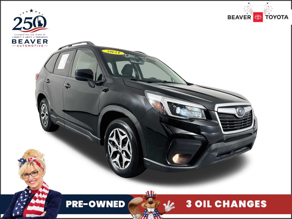 Crystal Black Silica 2021 Subaru Forester SUV / Crossover All-Wheel Drive Continuously Variable Transmission