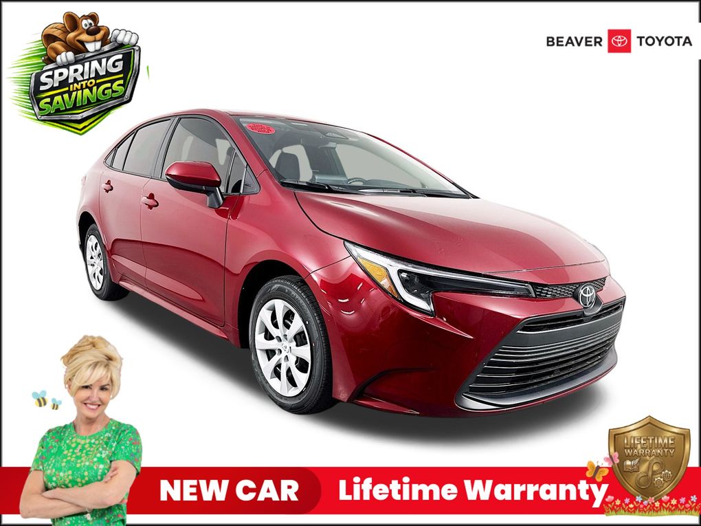 Red (Ruby Flare Pearl) 2026 Toyota Corolla Hybrid LE FWD Sedan Front-Wheel Drive Continuously Variable Transmission