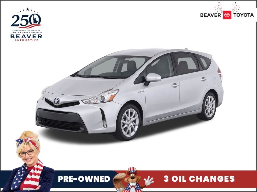 Classic Silver Metallic 2015 Toyota Prius v Wagon Front-Wheel Drive Continuously Variable Transmission