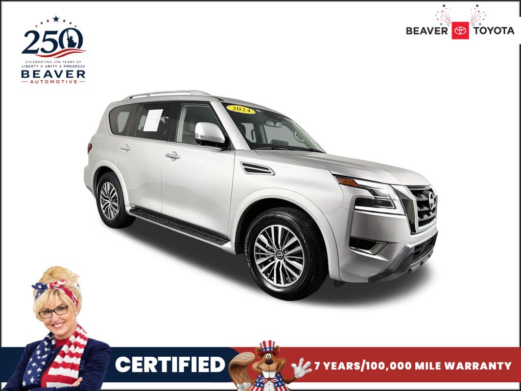 Brilliant Silver Metallic 2024 Nissan Armada SUV / Crossover 4X2 7-Speed Automatic