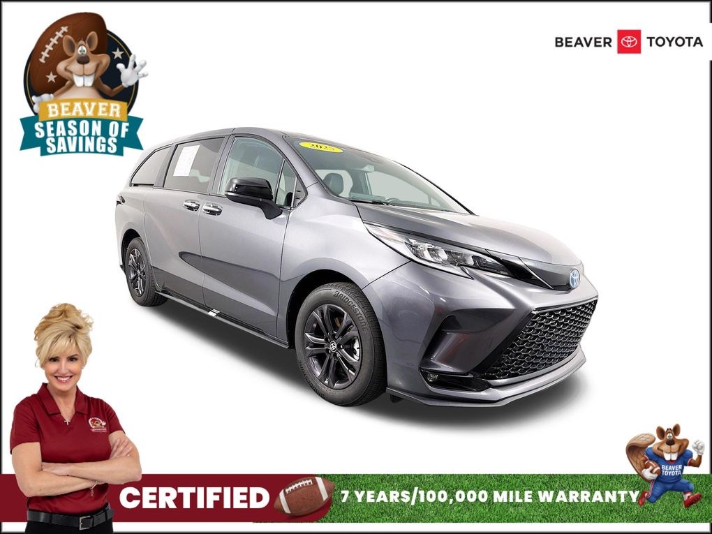 Magnetic Gray Metallic 2025 Toyota Sienna Minivan All-Wheel Drive Continuously Variable Transmission