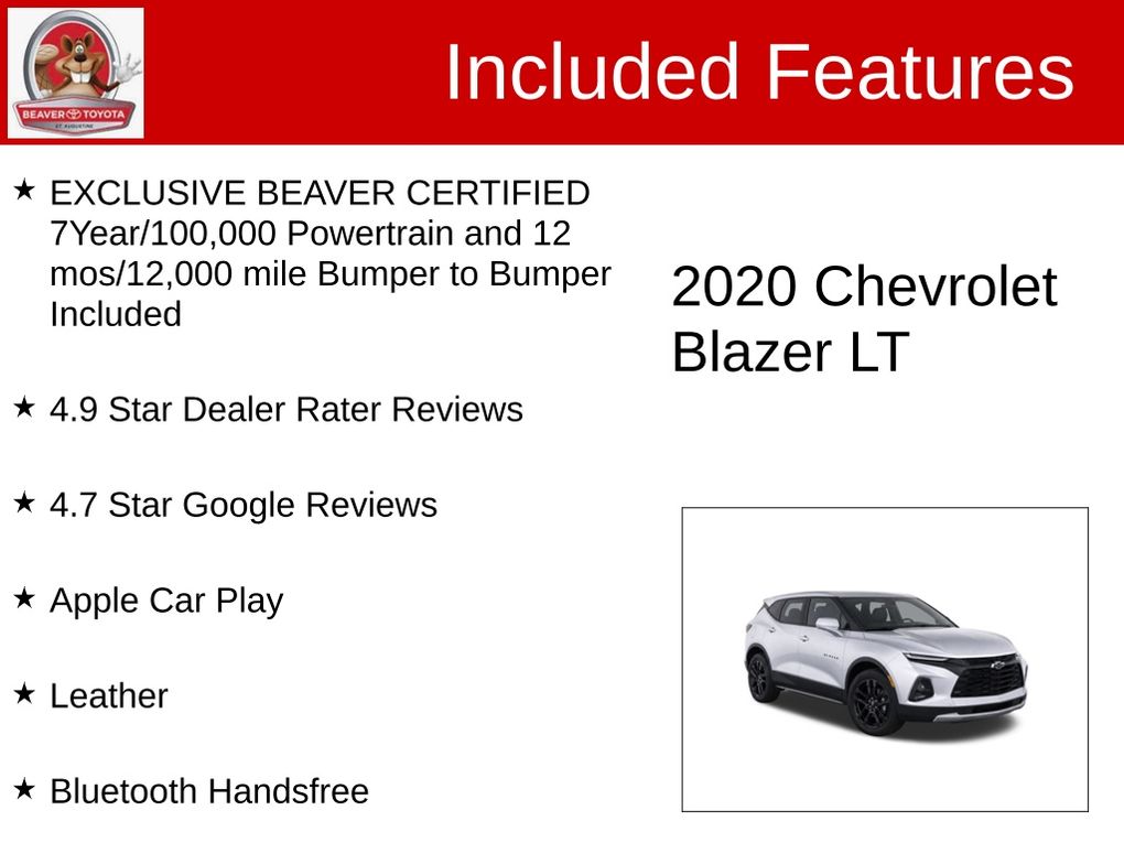 Used 2020 Chevrolet Blazer SUV