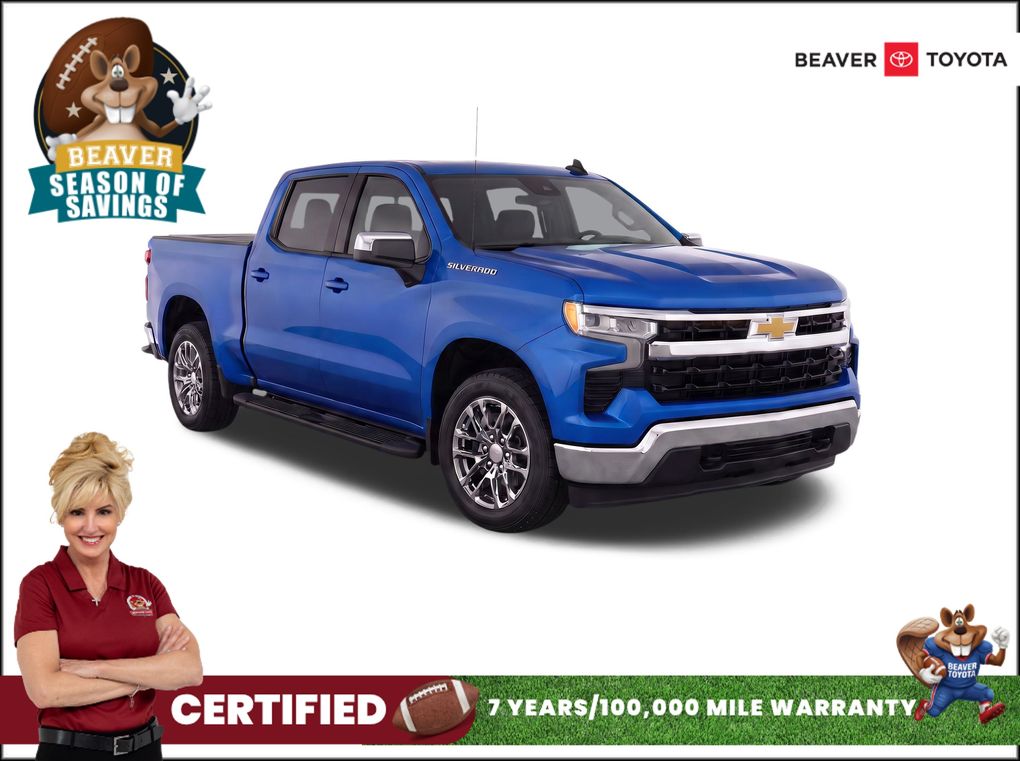 Glacier Blue Metallic 2022 Chevrolet Silverado 1500 Pickup Truck 4X2 8-Speed Automatic