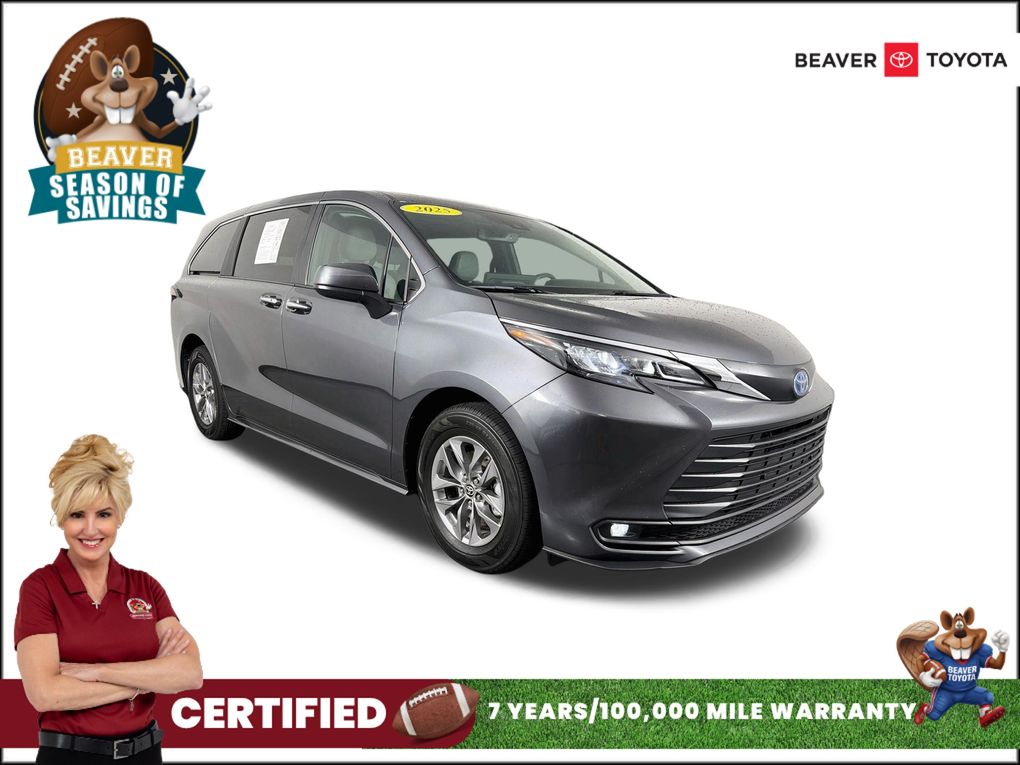 Magnetic Gray Metallic 2025 Toyota Sienna Minivan Front-Wheel Drive Continuously Variable Transmission