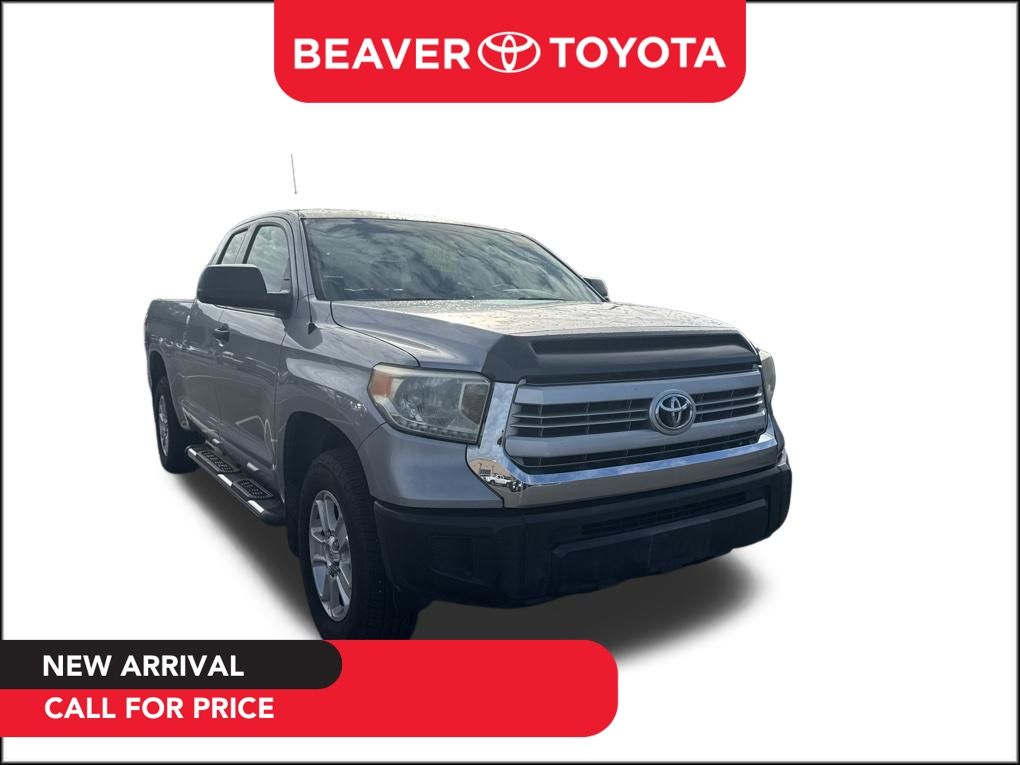 Silver Sky Metallic 2014 Toyota Tundra SR Double Cab 4.0L Pickup Truck 4X2 5-Speed Automatic Overdrive