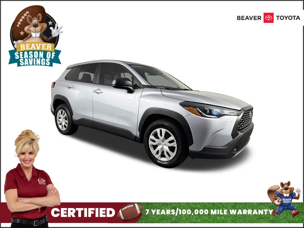Sonic Silver 2023 Toyota Corolla Cross SUV / Crossover Front-Wheel Drive Continuously Variable Transmission