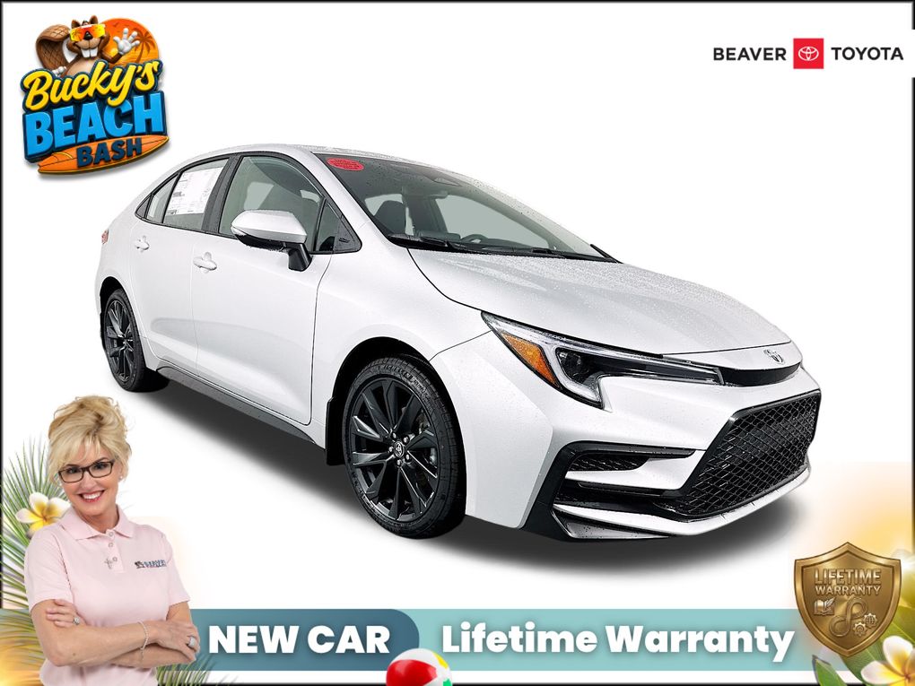 Classic Silver Metallic 2026 Toyota Corolla SE FWD Sedan Front-Wheel Drive Continuously Variable Transmission