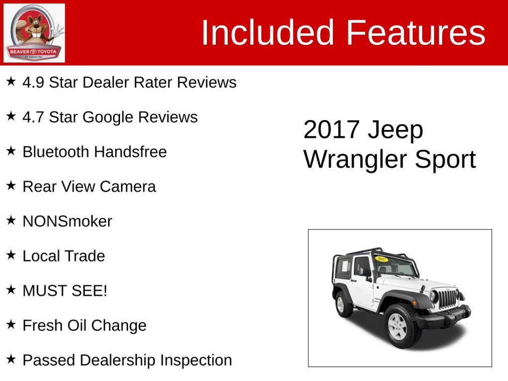 Used 2017 Jeep Wrangler SUV
