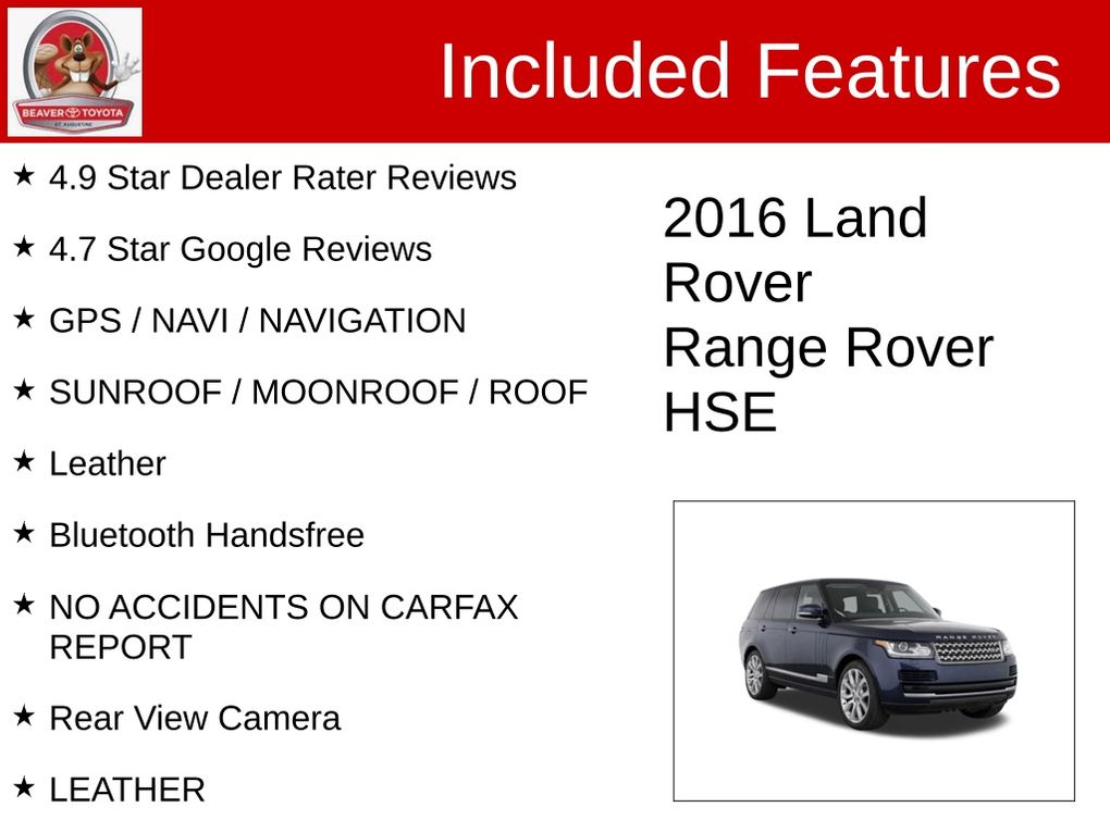 Used 2016 Land rover Range Rover SUV