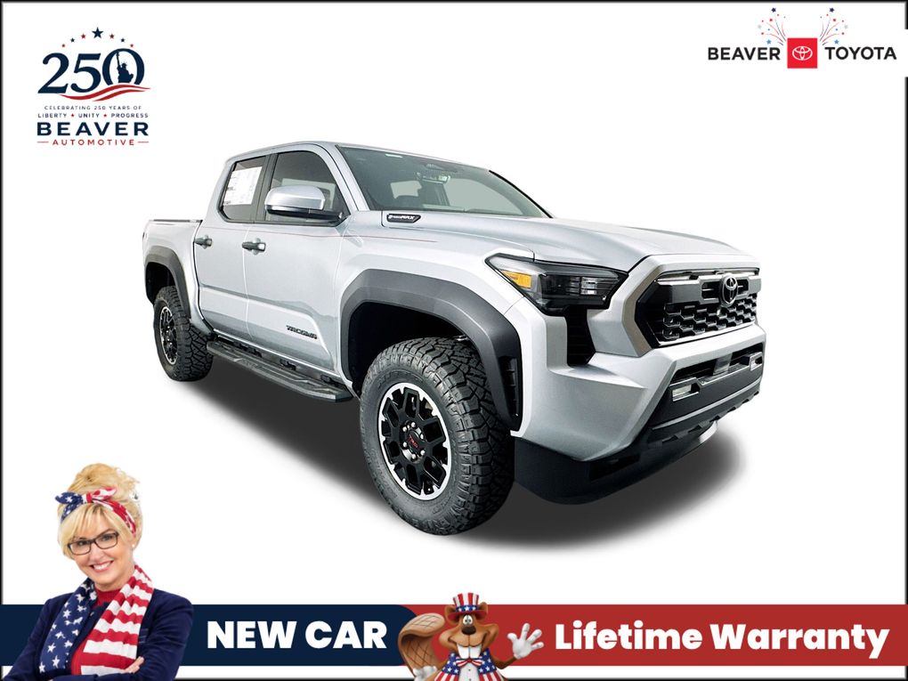 Celestial Silver Metallic 2025 Toyota Tacoma Hybrid Pickup Truck Four-Wheel Drive 8-Speed Automatic