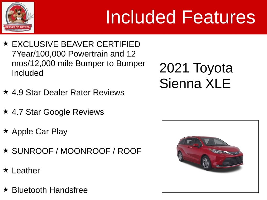Used 2021 Toyota Sienna Van