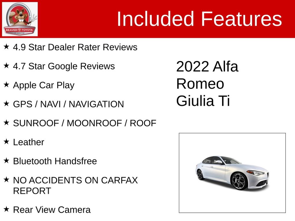 Used 2022 Alfa romeo Giulia Sedan