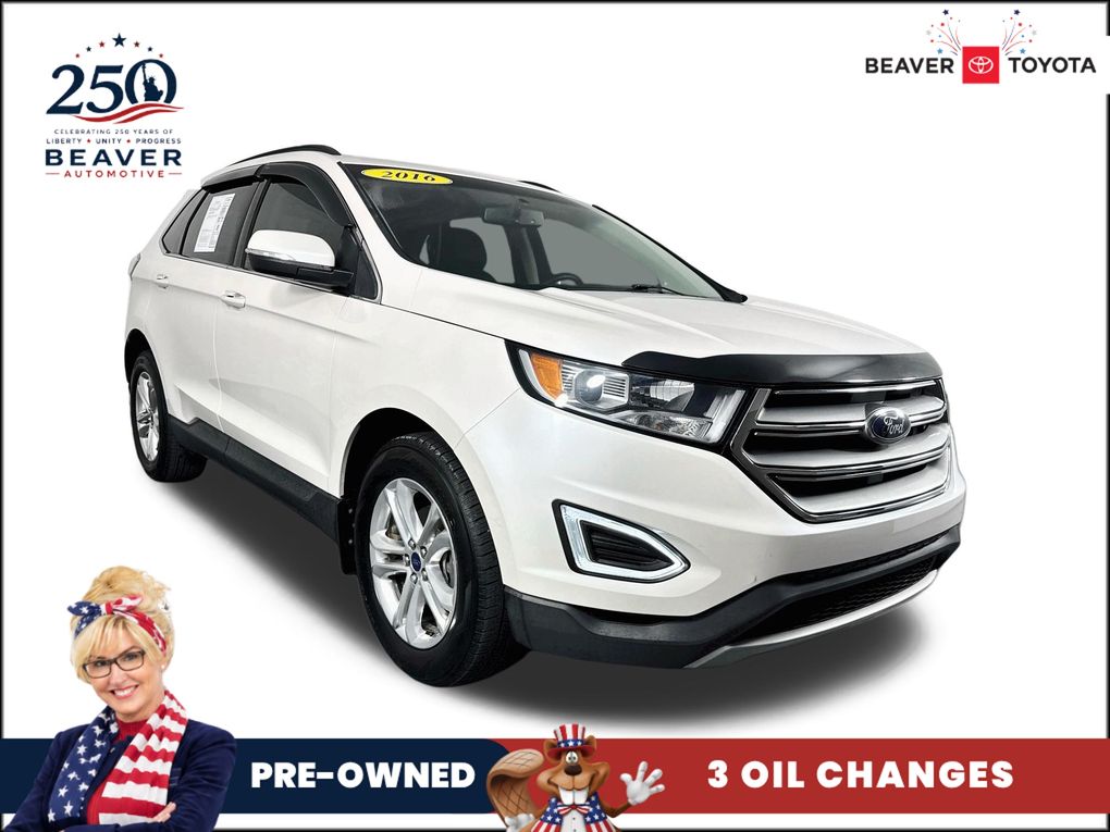 White Platinum Metallic Tri-Coat 2016 Ford Edge SUV / Crossover Front-Wheel Drive 6-Speed Automatic
