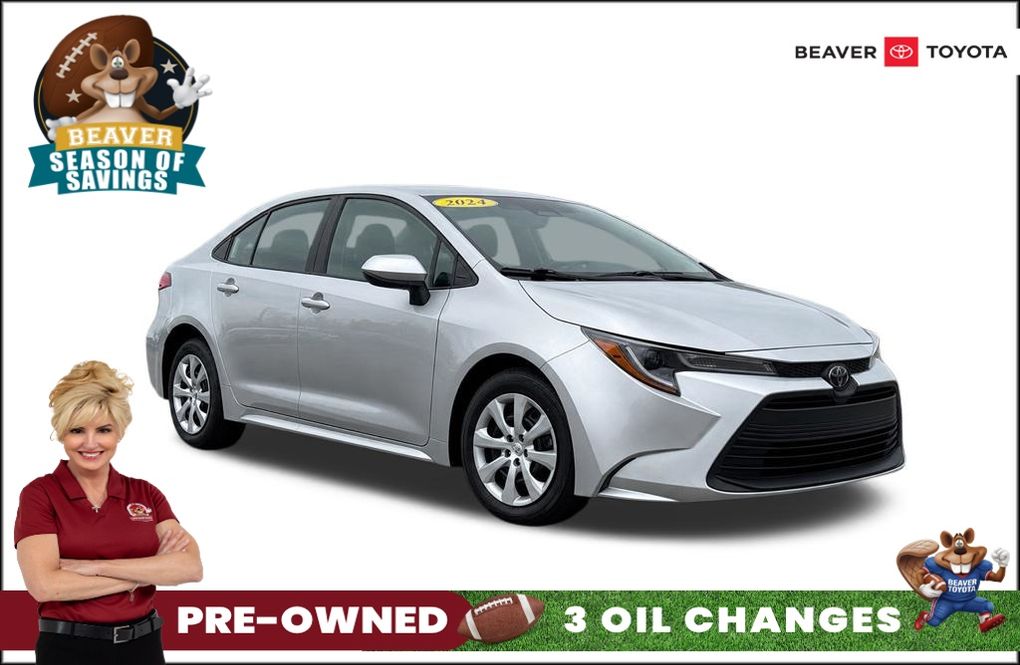 Classic Silver Metallic 2024 Toyota Corolla Sedan Front-Wheel Drive Continuously Variable Transmission