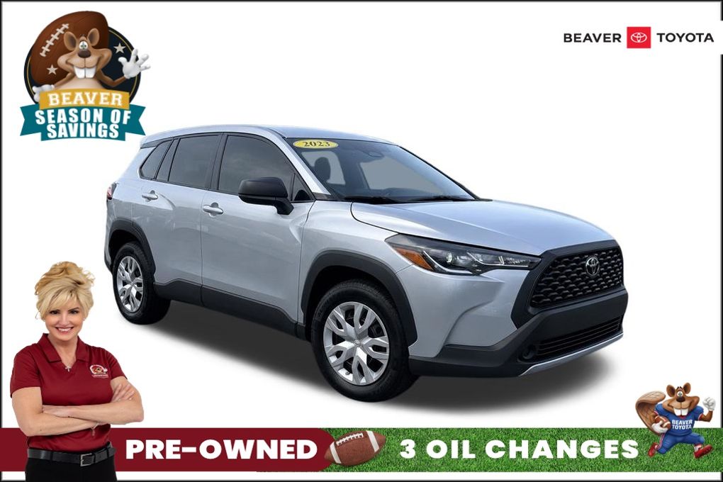 Sonic Silver 2023 Toyota Corolla Cross SUV / Crossover Front-Wheel Drive Continuously Variable Transmission