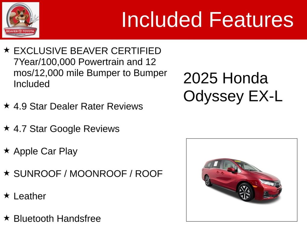 Used 2025 Honda Odyssey Van