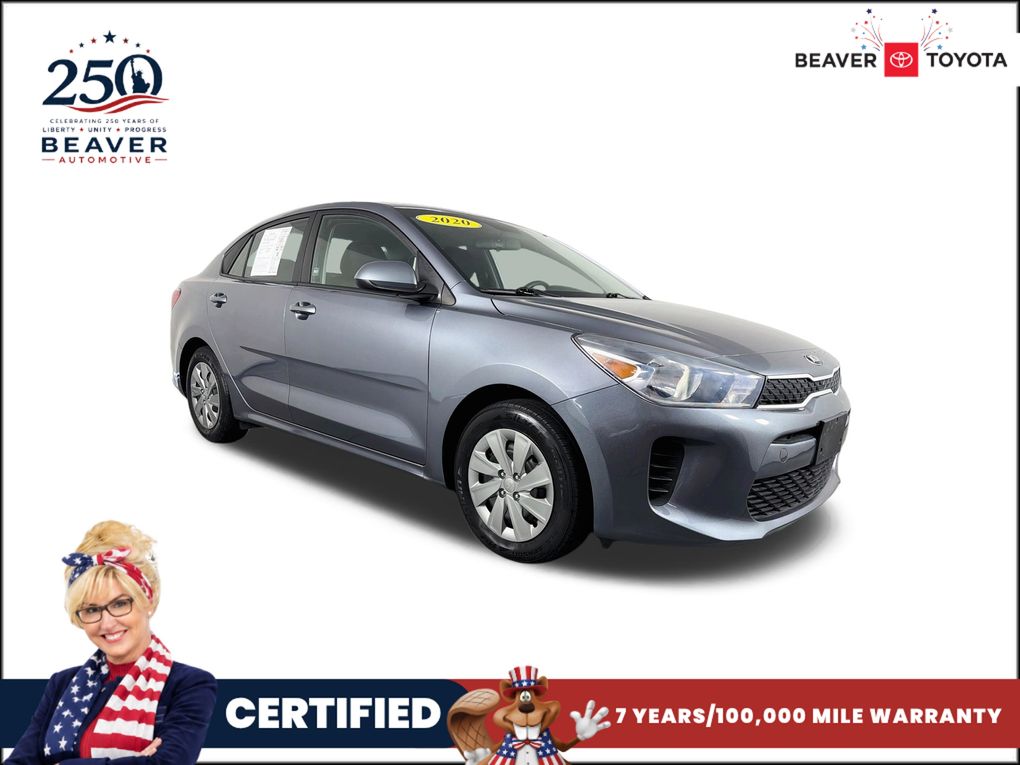 Phantom Gray 2020 Kia Rio Sedan Front-Wheel Drive Continuously Variable Transmission