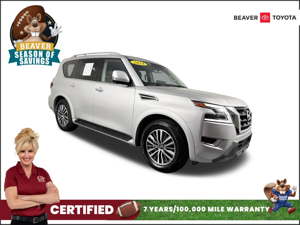 Brilliant Silver Metallic 2024 Nissan Armada SUV / Crossover 4X2 7-Speed Automatic