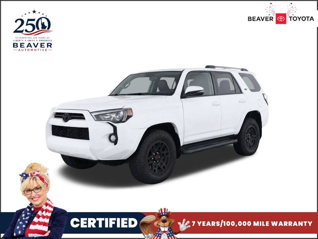 Super White 2021 Toyota 4Runner SUV / Crossover Four-Wheel Drive 5-Speed Automatic Overdrive