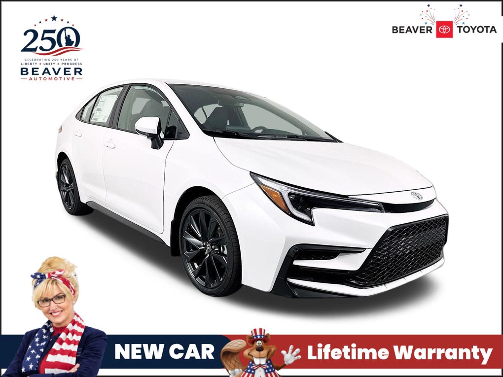 White (Wind Chill Pearl) 2026 Toyota Corolla Sedan Front-Wheel Drive Continuously Variable Transmission