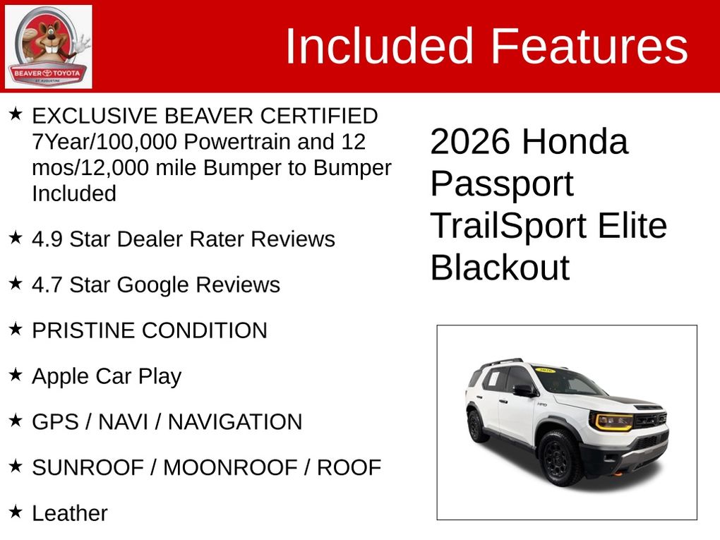 Used 2026 Honda Passport SUV