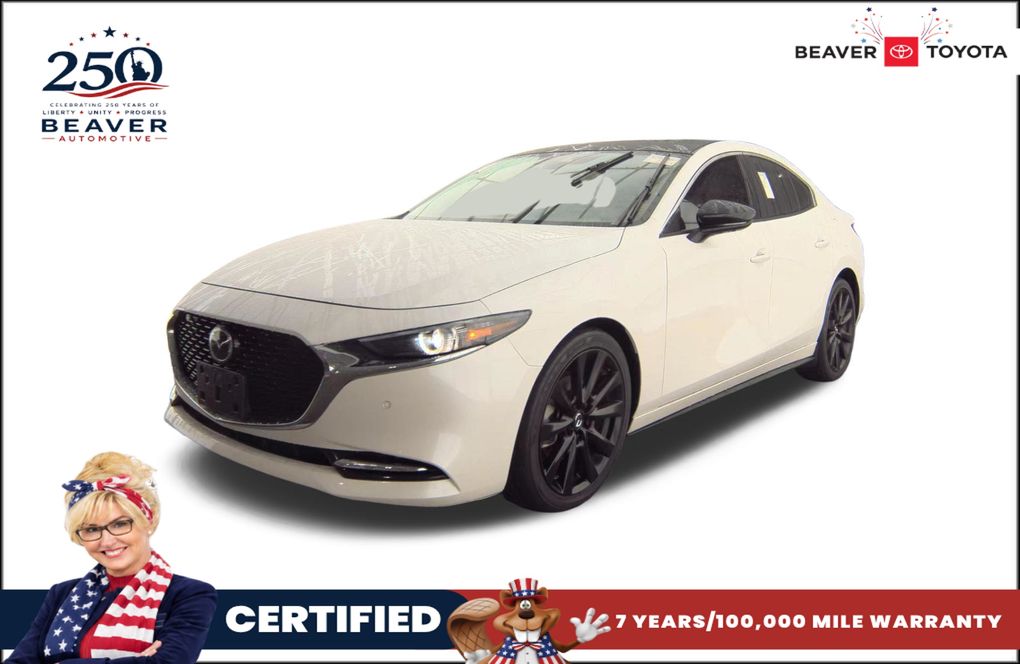 Snowflake White Pearl Mica 2022 Mazda MAZDA3 Sedan All-Wheel Drive 6-Speed Automatic