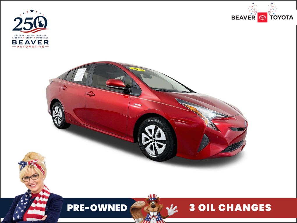 Hypersonic Red 2018 Toyota Prius Hatchback Front-Wheel Drive Continuously Variable Transmission