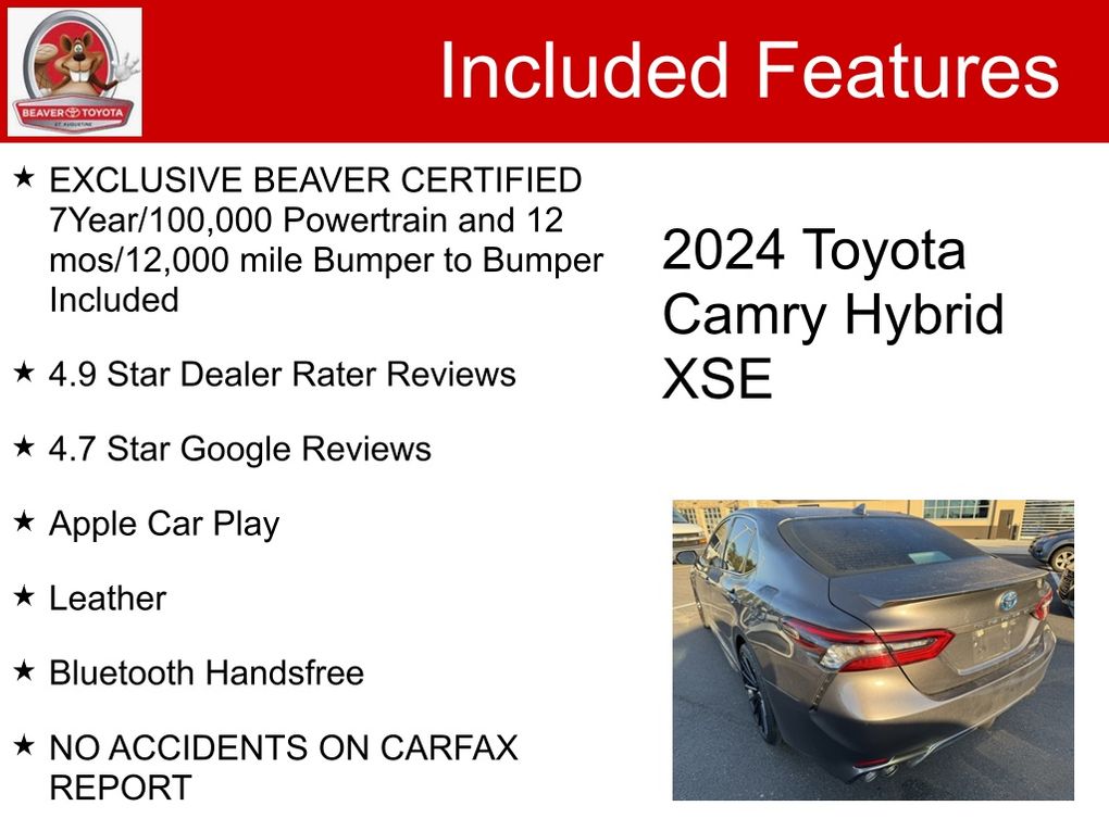 Used 2024 Toyota Camry Hybrid Sedan