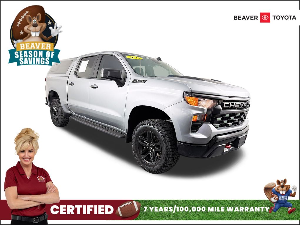 Sterling Gray Metallic 2023 Chevrolet Silverado 1500 Pickup Truck Four-Wheel Drive Automatic