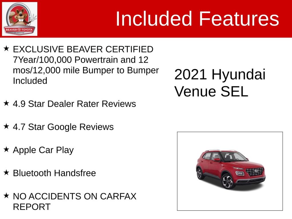 Used 2021 Hyundai Venue SUV