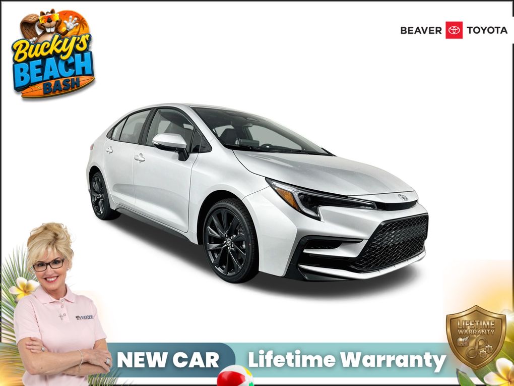Classic Silver Metallic 2026 Toyota Corolla XSE FWD Sedan Front-Wheel Drive Continuously Variable Transmission