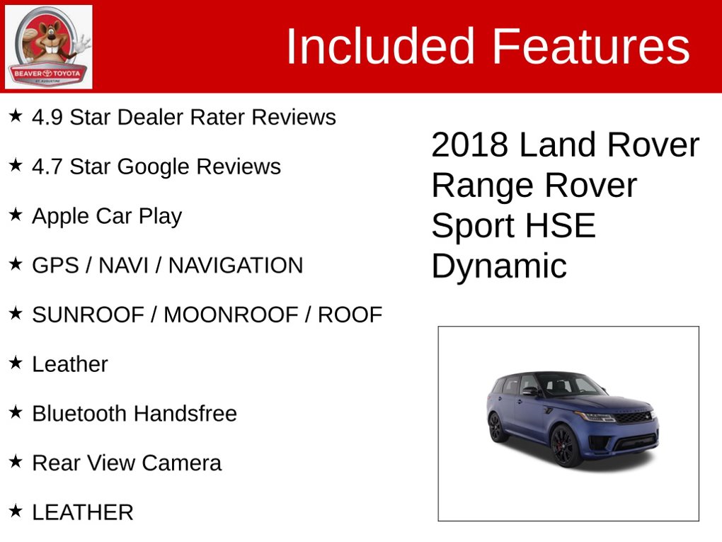 Used 2018 Land rover Range Rover Sport SUV