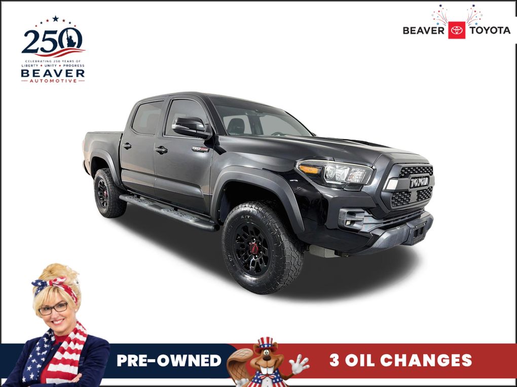 Midnight Black Metallic 2019 Toyota Tacoma Pickup Truck Four-Wheel Drive 6-Speed Automatic