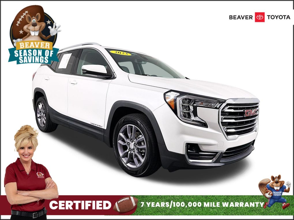 White Frost Tricoat 2023 GMC Terrain SUV / Crossover Front-Wheel Drive 9-Speed Automatic