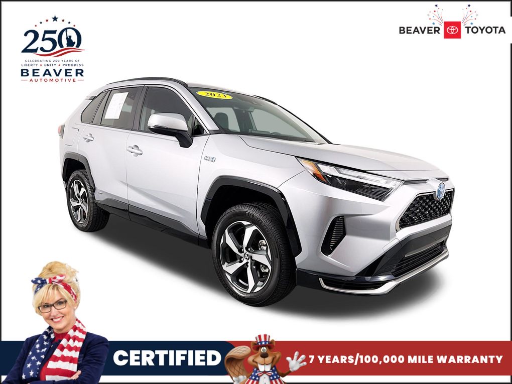 Silver Sky Metallic 2023 Toyota RAV4 Prime SUV / Crossover All-Wheel Drive Continuously Variable Transmission
