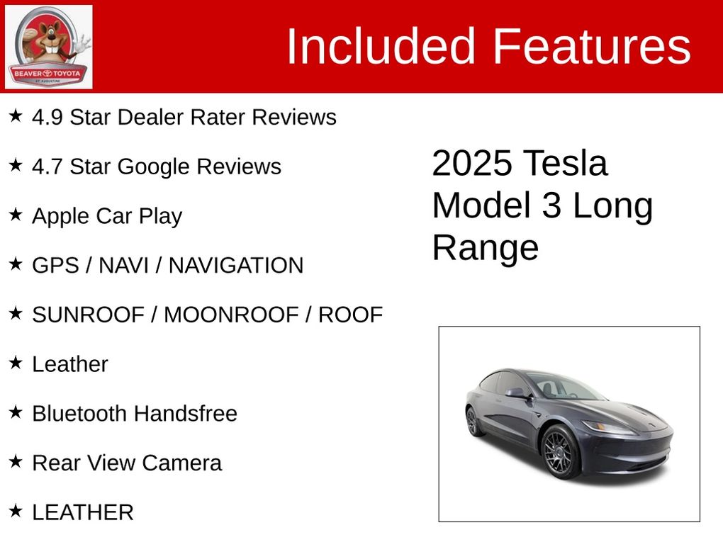 Used 2025 Tesla Model 3 Sedan