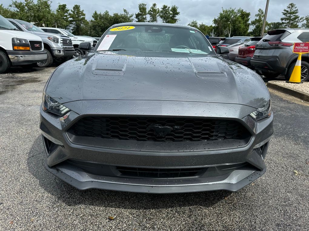 Used 2021 Ford Mustang EcoBoost with VIN 1FA6P8TH9M5127589 for sale in Saint Augustine, FL