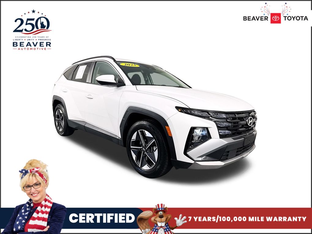 Serenity White Pearl 2025 Hyundai Tucson SUV / Crossover Front-Wheel Drive 8-Speed Automatic