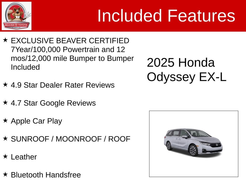 Used 2025 Honda Odyssey Van